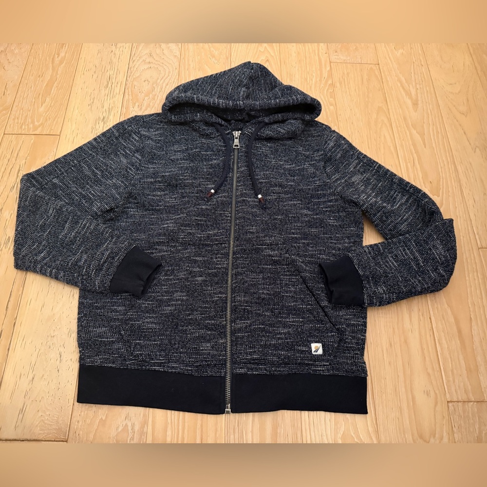 Fundamental Coast men’s sweatshirt zip up blue size M‎ outdoors hiking earthy